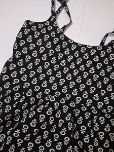 Cute Black &amp; White Print Cami Top