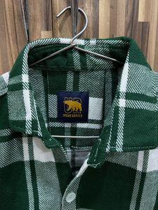 Men's Green Plaid Flannel Shirt