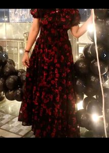 Off-Shoulder Floral Tiered Maxi Dress