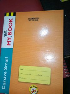 Drawing Note Book and cursive writing