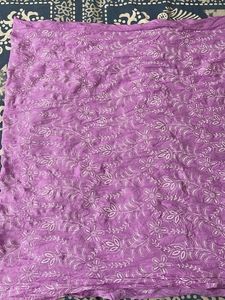 Lavender cotton dupatta