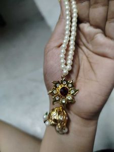 Brand New Elegant Marble Pearl Necklace Set