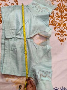 Sky Blue party wear Saree
