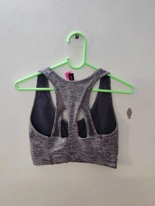 Active Grey Marl Sports Bra