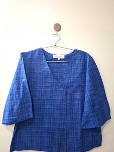 Taavi Blue Cotton Top