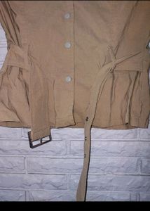 Mustard Short Blazer