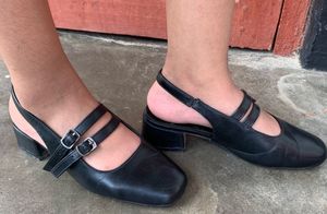Classic Black Double Strap Mary Janes
