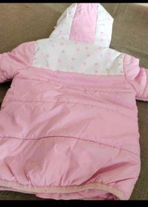 Frendz Kids Pink Bunny Puffer Jacket