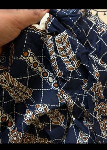 Elegant Blue Printed Kurta Set with Dupatta