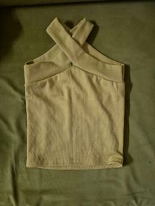 Cross Halter Neck Sleeveless Top