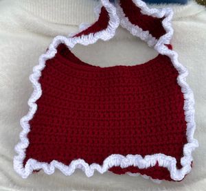 Handmade Crochet Cherry Bag