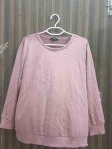 Dusty Rose Embellished Sweatshirt