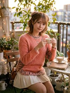 Cozy Pink Fuzzy Sweater