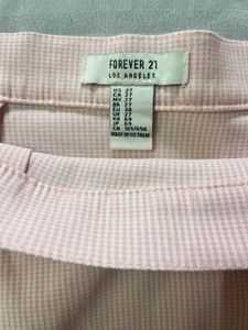 Forever 21 Pink and white skirt