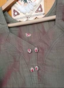 Olive Green 3 Piece  Salwar Suit