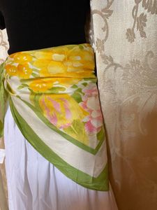 Vintage Floral Scarf
