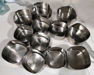 sumit Set of 12 Stainless Steel Small Bowls