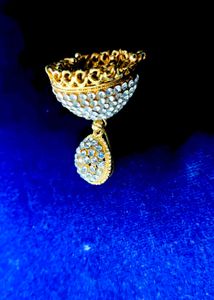 Exquisite Crystal Jhumka Earrings