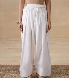 Elegant White Farshi Shalwar