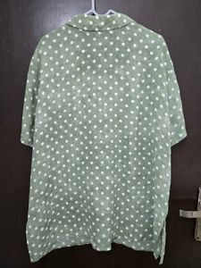 Polka Dot Button-Up Top