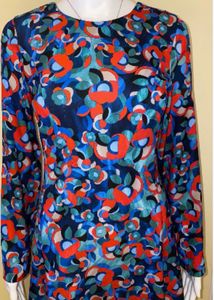 ZARA Vibrant Floral Print Long Sleeve Mini Dress