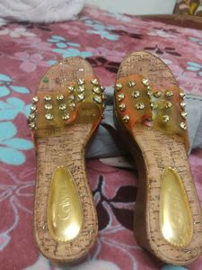 Studded Wedge Sandals