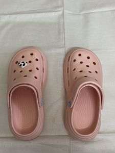 Cute Pink Clogs with Charm