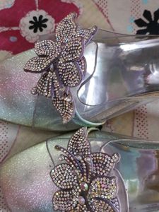 Sparkling Embellished Heeled Sandals