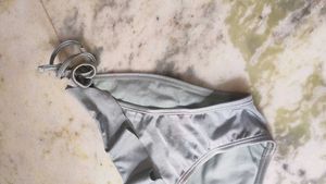 Satin Ruffle Bikini Bottom
