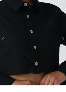 Forever 21 black crop top with skirt