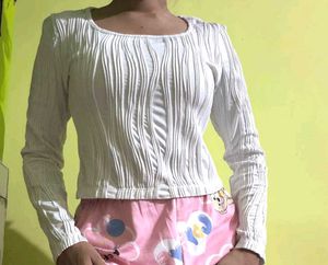 White crop top