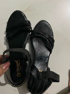 Elegant Black Block Heels