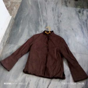 Stylish Brown Suede Jacket