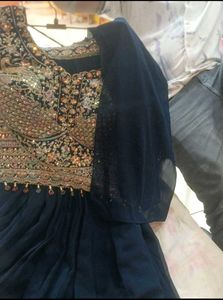 Royal d💕esigner heavy wedding🔥 blue party wear �