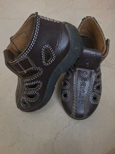 Stylish Brown Leather Sandals for Boys