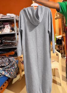 Comfortable Grey Hoodie Dress