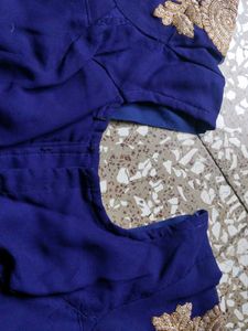 Embroidered Blue Blouse