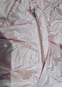 Pink Puffer Jacket with Hoodie