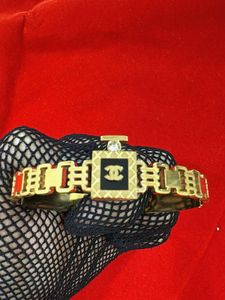 Elegant Gold CC Logo Bracelet