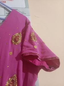 Pink Heavy Work Dress