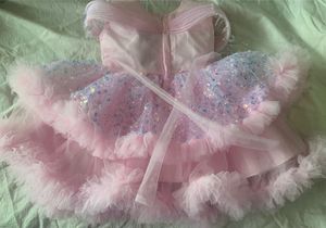 Sparkling Pink Tulle Gown