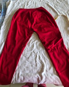 Vibrant Red Skinny Fit Pants