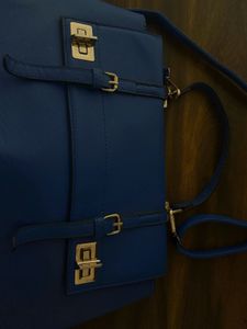 Elegant Blue Handbag