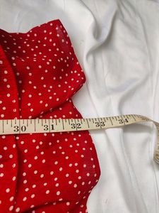 SABO Beautiful One Shoulder Polkadot Dress