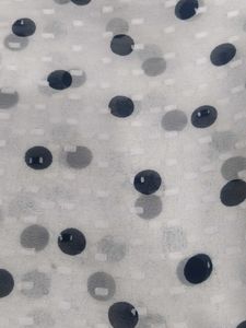 Chic Polka Dot dress material 4 meter