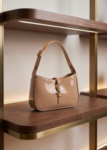 Glossy Patent Leather Shoulder Bag
