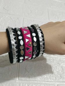 Bohemian Mirror Work Bangles