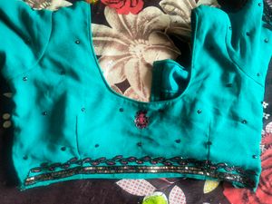 Elegant Teal Saree