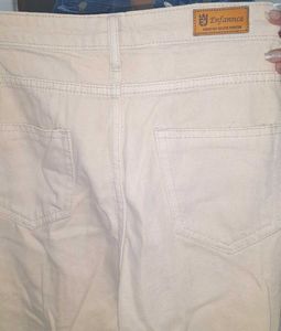 Cream Cargo Pants