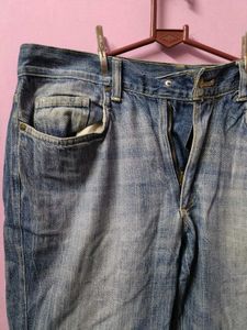 Classic Blue Wash Straight Leg Jeans